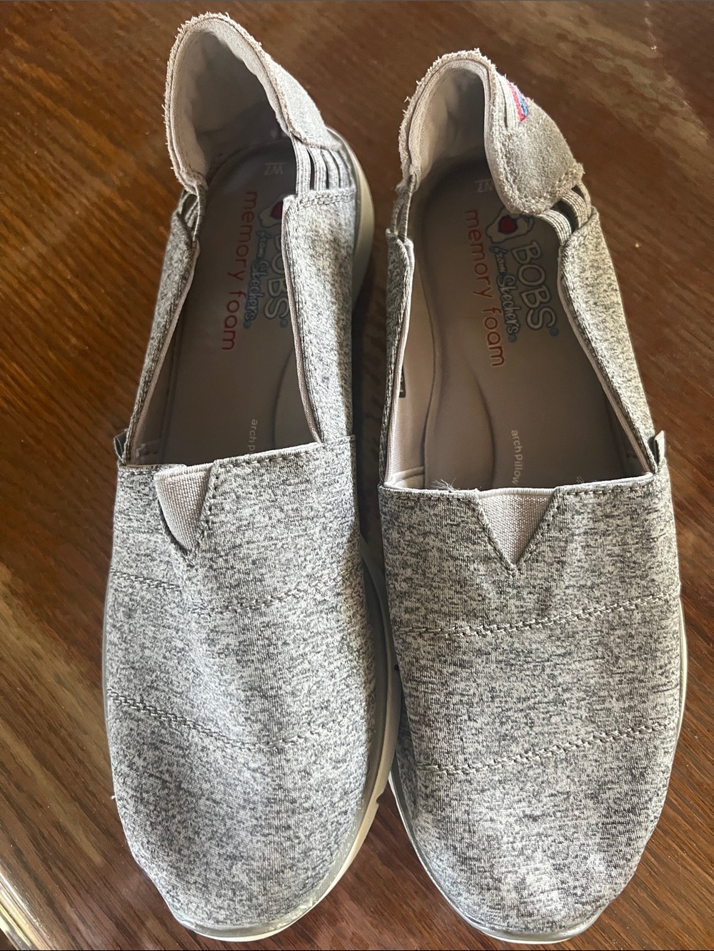 Skechers BOBS Slip-On Casual Shoes in Heather Gray